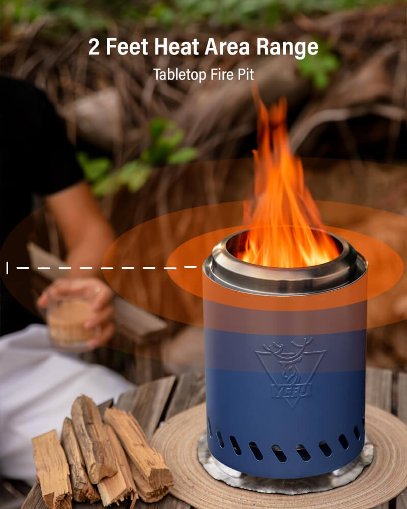 YEFU®︎ Tabletop Fire Pit 9.7 x 7.1 in