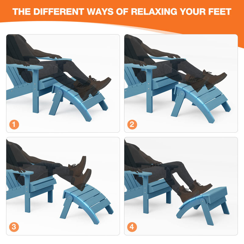 YEFU®︎ Adirondack Ottoman Patio Foot Rest