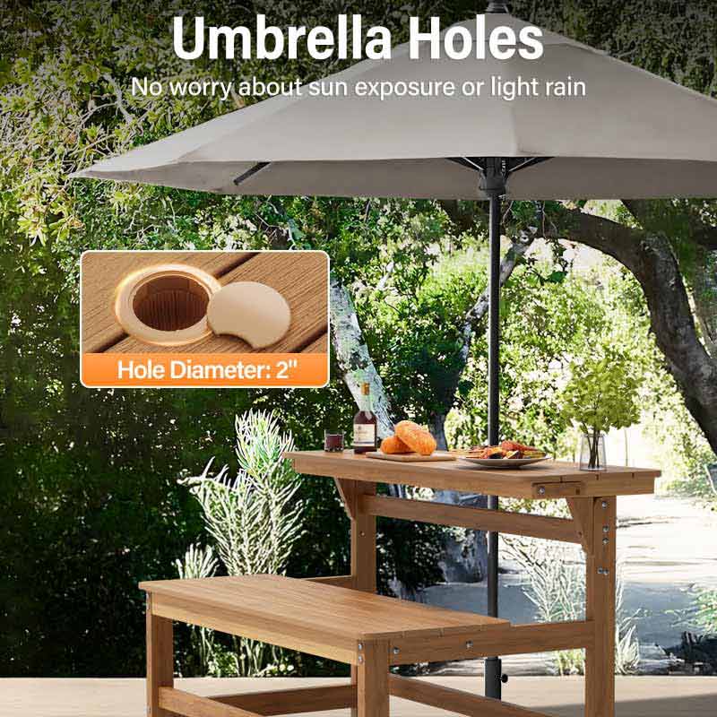 YEFU®︎ Convertible Bench Picnic Table