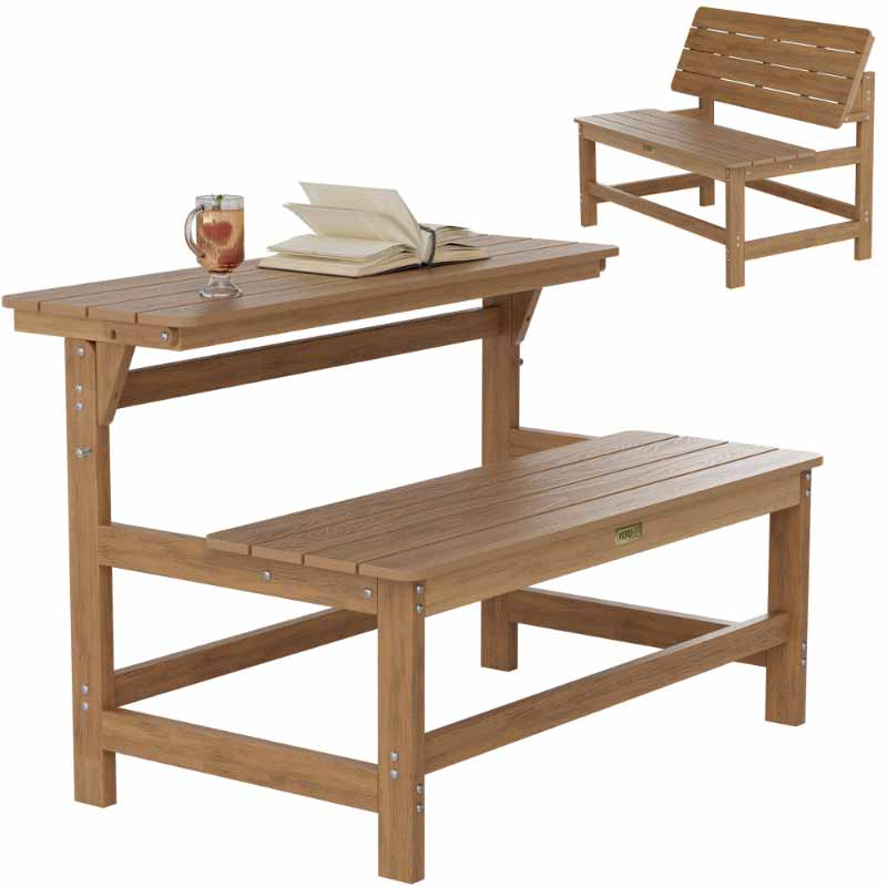 YEFU®︎ Convertible Bench Picnic Table