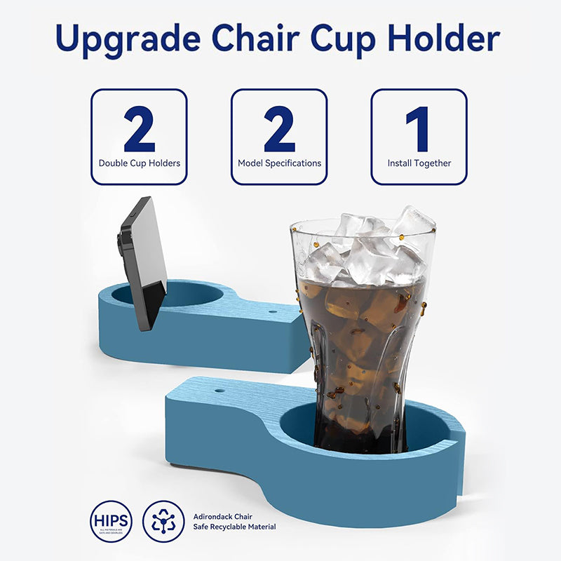 YEFU®︎ Foldable Adirondack Chair with Ottoman