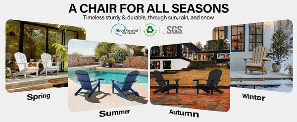 Wood Texture Adirondack Chairs