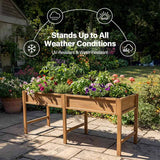 【100% Pure HIPS Material with UV Protection】: Made from durable, 102% pure HIPS material, this raised garden bed is built to last outdoors. The raised bed planters features excellent UV resistance and moisture protection to prevent fading, cracking, or warping, outperforming traditional wood, metal, and raised planter box with legs. This weatherproof design withstands all seasons, saving you from frequent replacements and maintenance costs, making it the ideal planter raised beds for balcony, patio, or bac