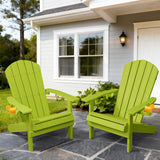 Perfect for outdoor gatherings, relaxing solo afternoons, or adding a pop of color to your lawn, the YEFU Kelly Green Adirondack Chair combines style, durability, and comfort effortlessly.