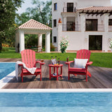 YEFU®︎ Adirondack Chair Patio Chairs Red
