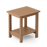 YEFU®︎ Side Tables 16'' double layer Outdoor Table for Patio