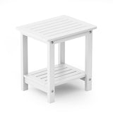 YEFU®︎ Side Tables 16'' double layer Outdoor Table for Patio