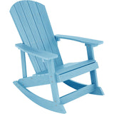YEFU Adirondack Rocking Chair Blue