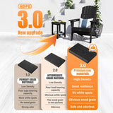 Outdoor furniture set with HDPE 3.0 material upgrade display