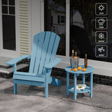 YEFU®︎ Adirondack 18" Double Outdoor Side Table Blue