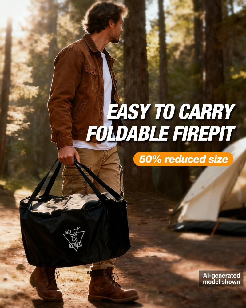 YEFU® Folding Portable Smokeless Fire Pit