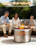 YEFU® Folding Portable Smokeless Fire Pit