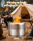 YEFU® Folding Portable Smokeless Fire Pit
