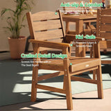 YEFU® HIPS Long Patio Dining Table Set