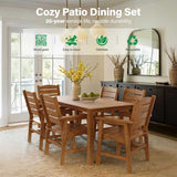 YEFU® HIPS Long Patio Dining Table Set