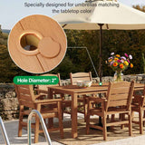 YEFU® HIPS Long Patio Dining Table Set