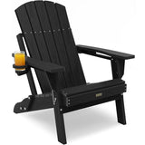 HDPE Folding Adirondack Chairs with Cup Holder