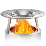 YEFU®︎ Stainless Steel Heat Deflector for Solo Stove