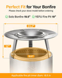 YEFU®︎ Stainless Steel Heat Deflector for Solo Stove