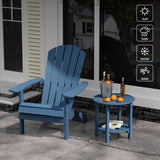 YEFU®︎ Adirondack 18" Double Outdoor Side Table Navy
