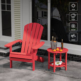 YEFU®︎ Adirondack 18" Double Outdoor Side Table Red