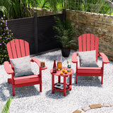 YEFU®︎ Adirondack 18" Double Outdoor Side Table Red