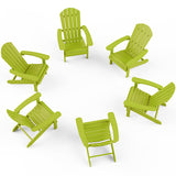 YEFU®︎ Adirondack Chair Patio Chairs Kelly Green