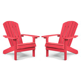 YEFU®︎ Adirondack Chair Patio Chairs Red