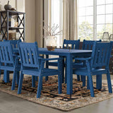 Upgrade From HDPE to HIPS Material to Service Outdoor Condition Better: YEFU outdoor dining set for 6 is made of upgraded HIPS material which is harder than HDPE and more suitable for making patio table and chairs.