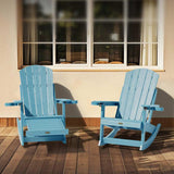 YEFU®︎ Adirondack Rocking Chair with Ottoman