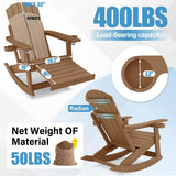 YEFU®︎ 5-Position Adirondack Rocker with Ottoman