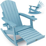 YEFU®︎ 5-Position Adirondack Rocker with Ottoman