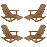 YEFU®︎ 5-Position Adirondack Rocker with Ottoman