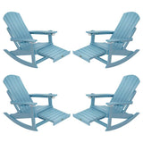 YEFU®︎ Adirondack Rocking Chair with Ottoman