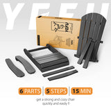 YEFU®︎ Adirondack Chair Patio Chairs