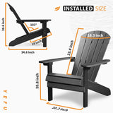 YEFU®︎ Adirondack Chair Patio Chairs