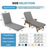 YEFU®︎ Chaise Lounge Cushions Outdoor