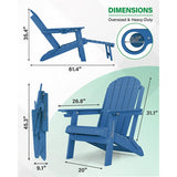 Material	High Density Polyethylene (HDPE)
Product Dimensions	61.4"D x 33.5"W x 35.4"H
Size	1 Pack