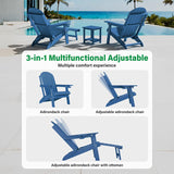 Multi-Functional Foldable Adirondack Chair:  This versatile Adirondack chair folds flat for easy storage and portability, and features a reinforced bolt design that ensures solid stability and reliable safety when set up.