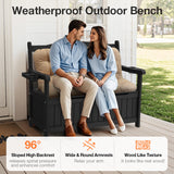 YEFU®︎ Outdoor Bench for Garden Patio