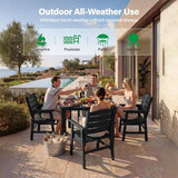 YEFU® Modern Square Patio Table and Chairs Set