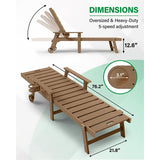 dimensions oversized and heavy-duty 5-speed adjustment 