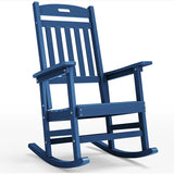 YEFU Outdoor Rocking Chair Porch Navy Blue