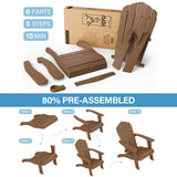YEFU®︎ Oversized Patio Adirondack Chair