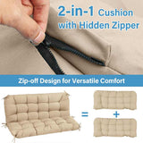 YEFU®︎ Outdoor Porch Swing Cushions with Backrest