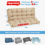 YEFU®︎ Outdoor Porch Swing Cushions with Backrest