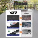 HIPS Composites: YEFU's innovative polymer garden beds are built to withstand the outdoor for years to come. In contrast to wooden garden beds, YEFU standing planter box will not crack, rot, fade, and do not need to be painted, cured and sanded. YEFU manufacturers have been working in the outdoor furniture category for several years and have gained a very good reputation.