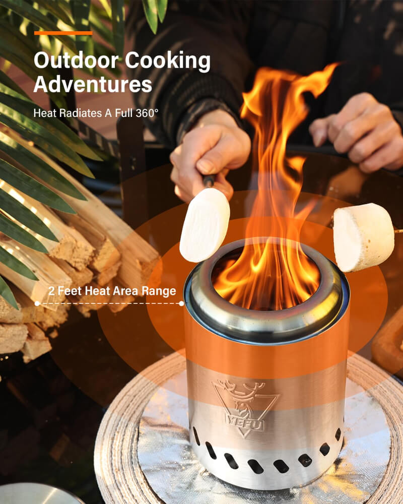 YEFU®︎ Smokeless Tabletop Fire Pit