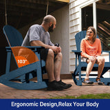 YEFU®︎ Weather Resistant Adirondack Rocker Chair