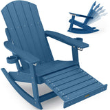 YEFU®︎ Adirondack Rocking Chair with Ottoman